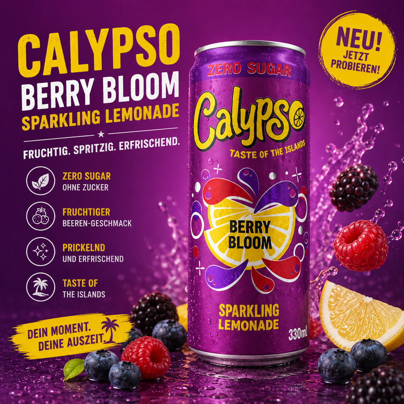 Calypso - Sparkling "Berry Bloom Lemonade" ZERO SUGAR (330 ml)
