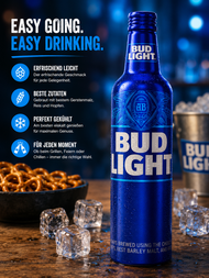 BUD LIGHT - Beer "Aluminum Bottle" (473 ml)