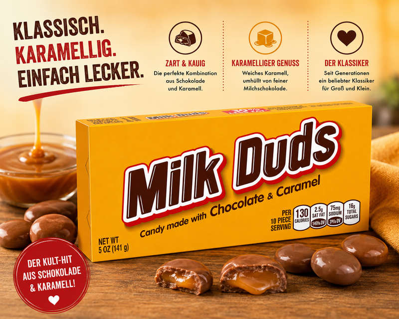 Milk Duds - Candy "Chocolate & Caramel" (141 g)