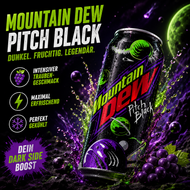 Mtn Mountain Dew - "Pitch Black" Grape & Citrus Flavour (330 ml)