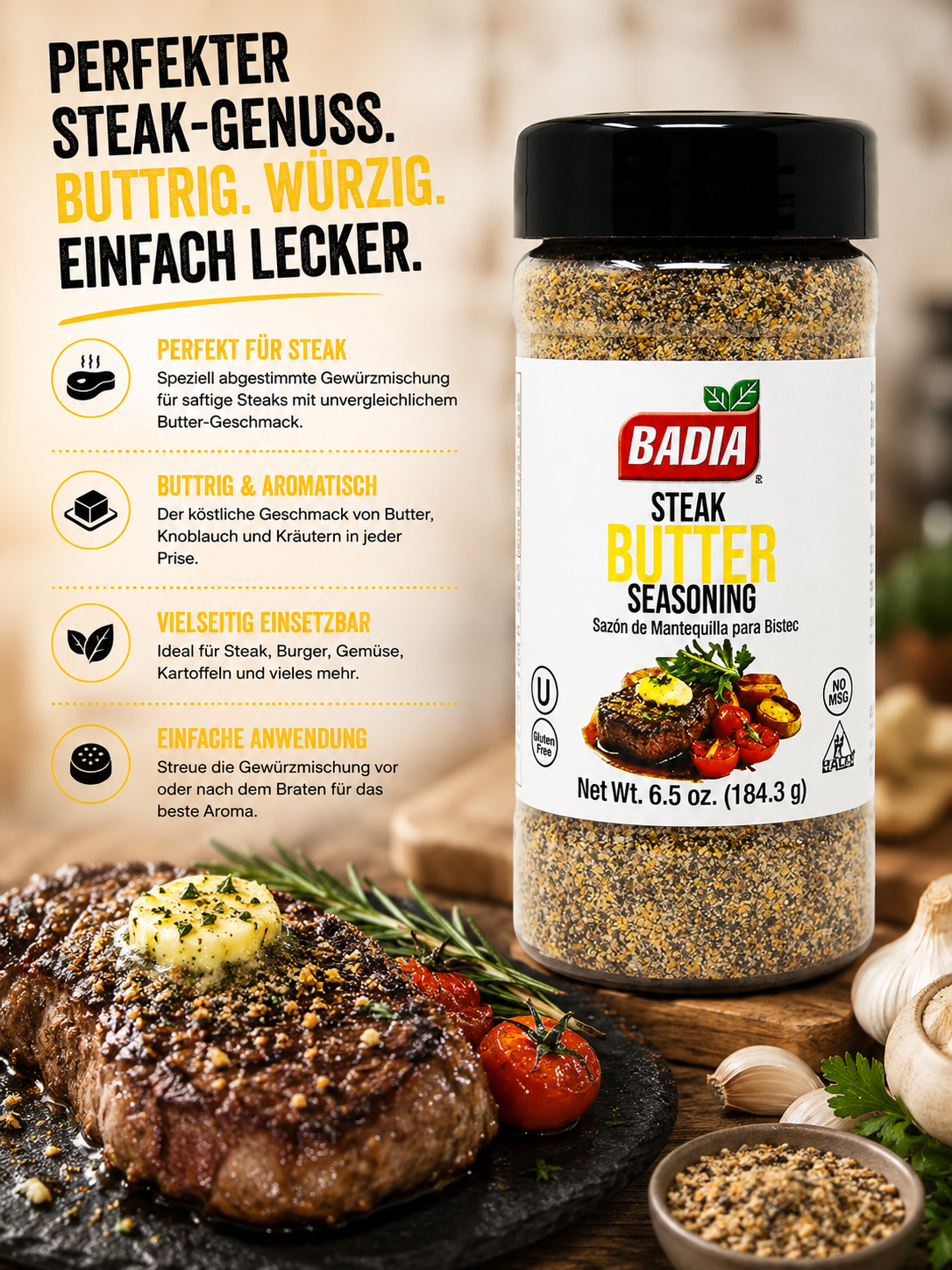 Badia - Steak Seasoning "BUTTER" (184,3 g)