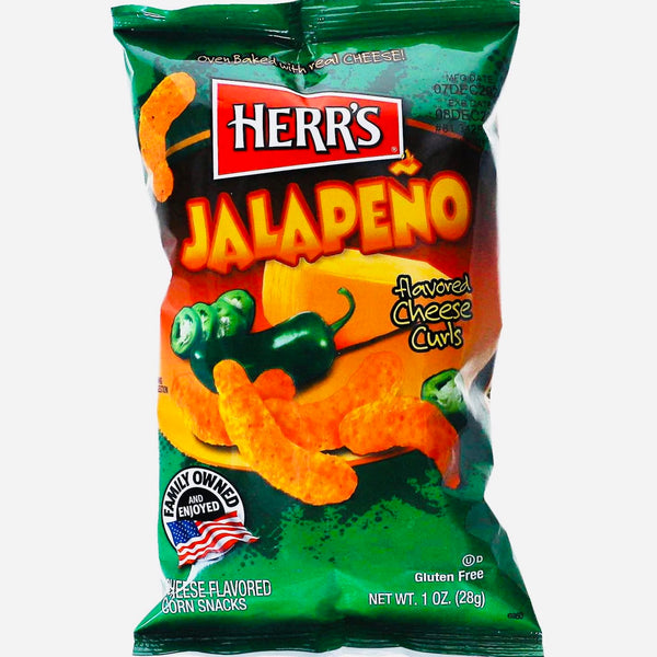 Herr's - flavored Baked Cheese Curls "Jalapeno" (28 g) - SMALL