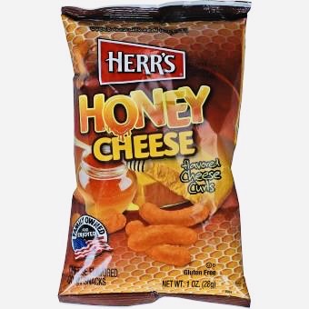 Herr's - flavored Baked Cheese Curls "Honey" (28 g) SMALL