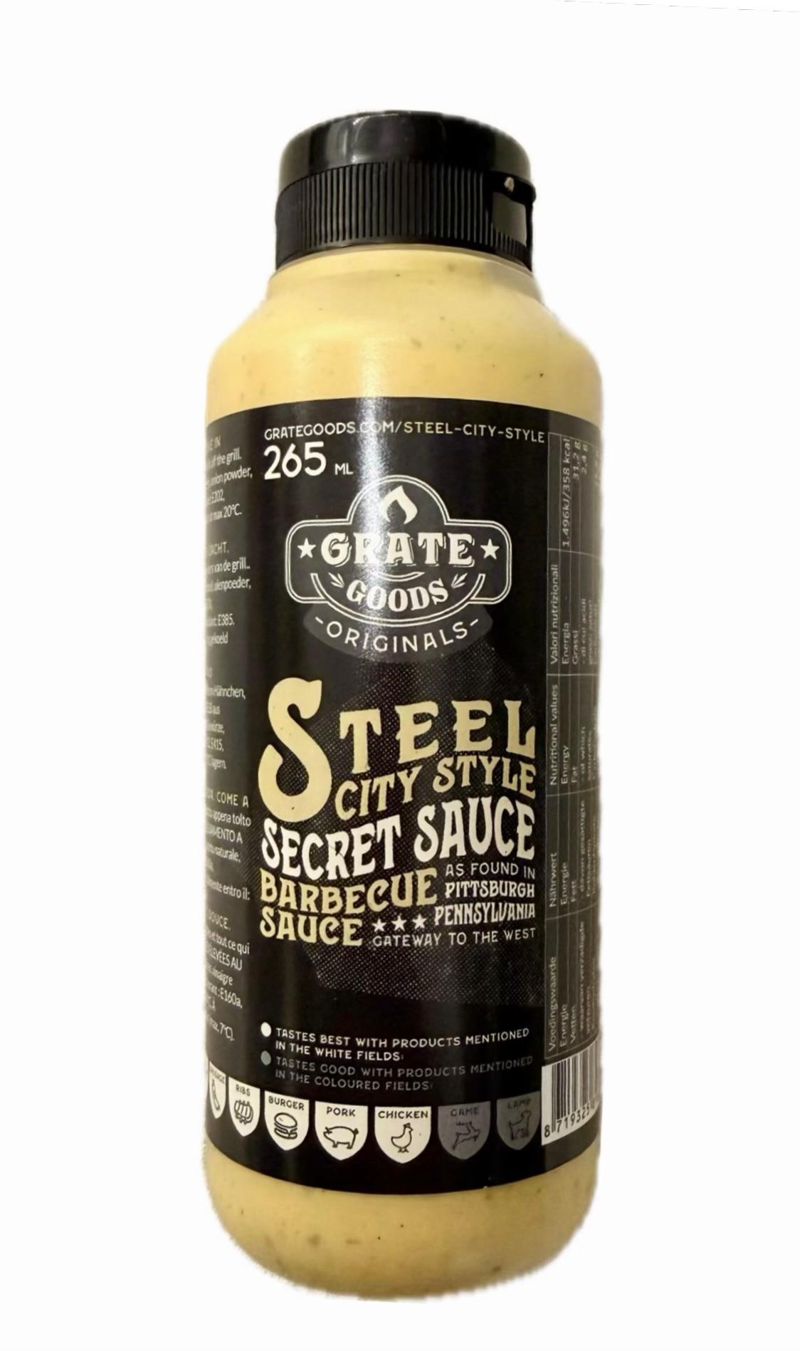 GRATE GOODS - Barbecue Sauce "Steel City Style Secret Sauce" (265 ml)