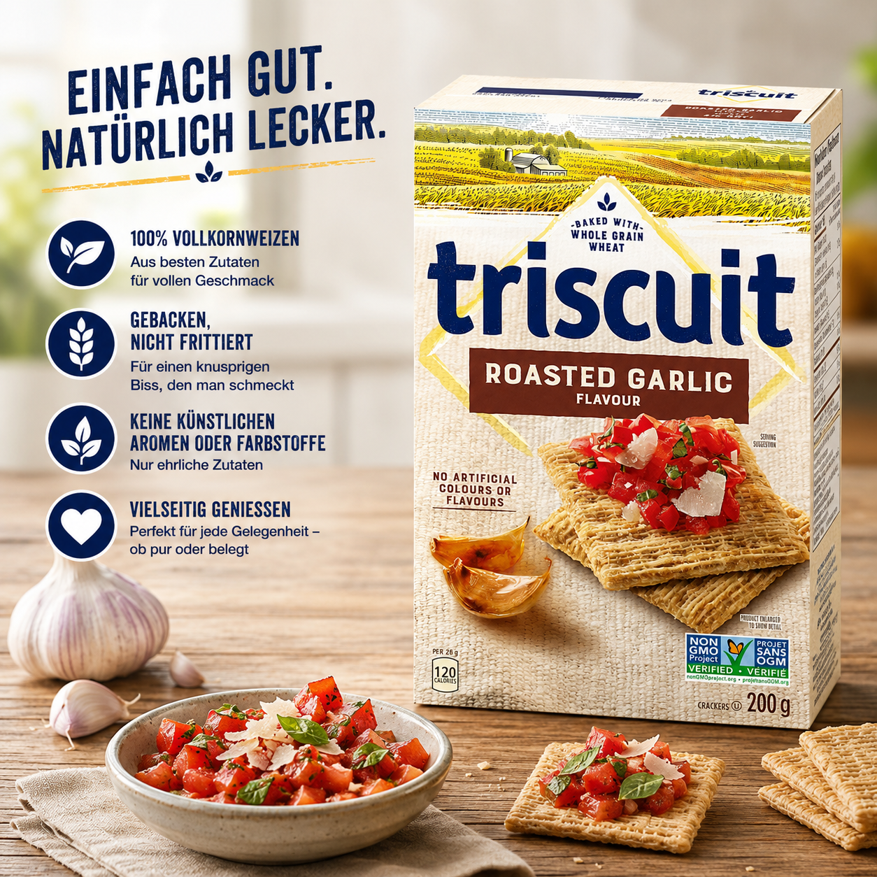 triscuit - Crackers "Roasted Garlic" (200 g)
