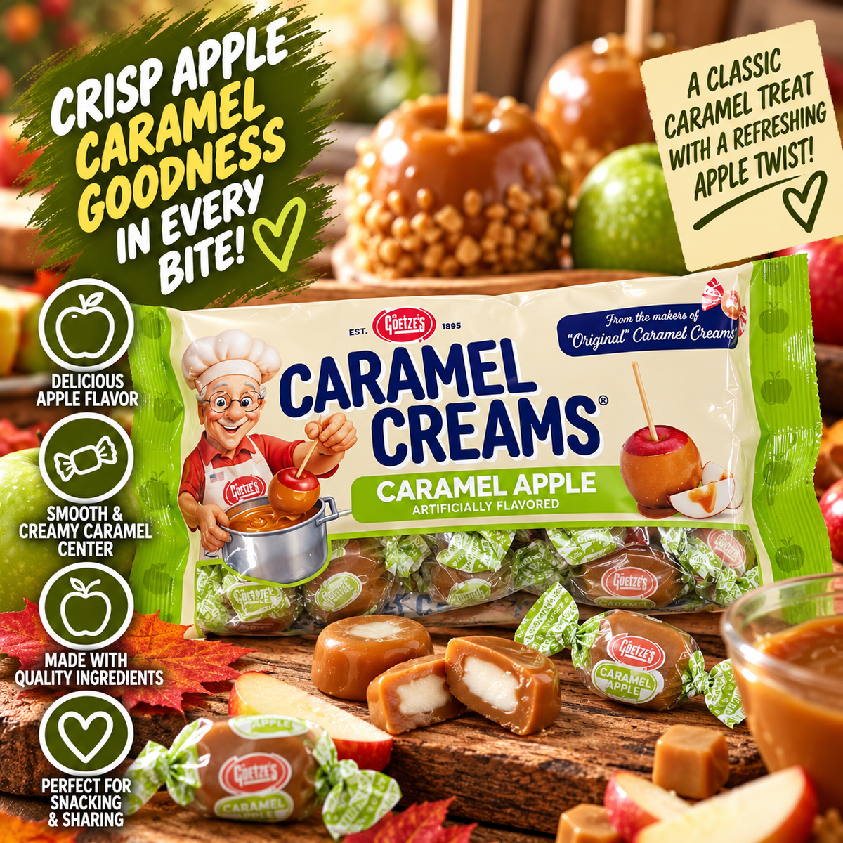 GOETZE'S - Caramel Creams "Caramel Apple" (283 g)