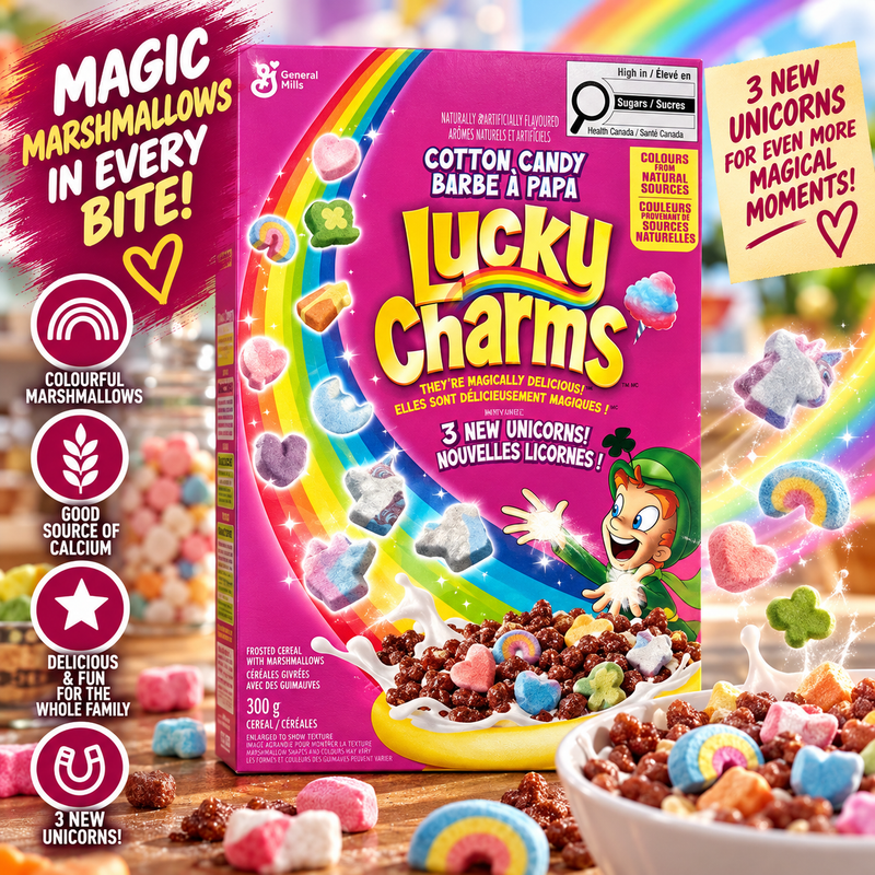 General Mills - Cereal "Lucky Charms COTTON CANDY" (300g)