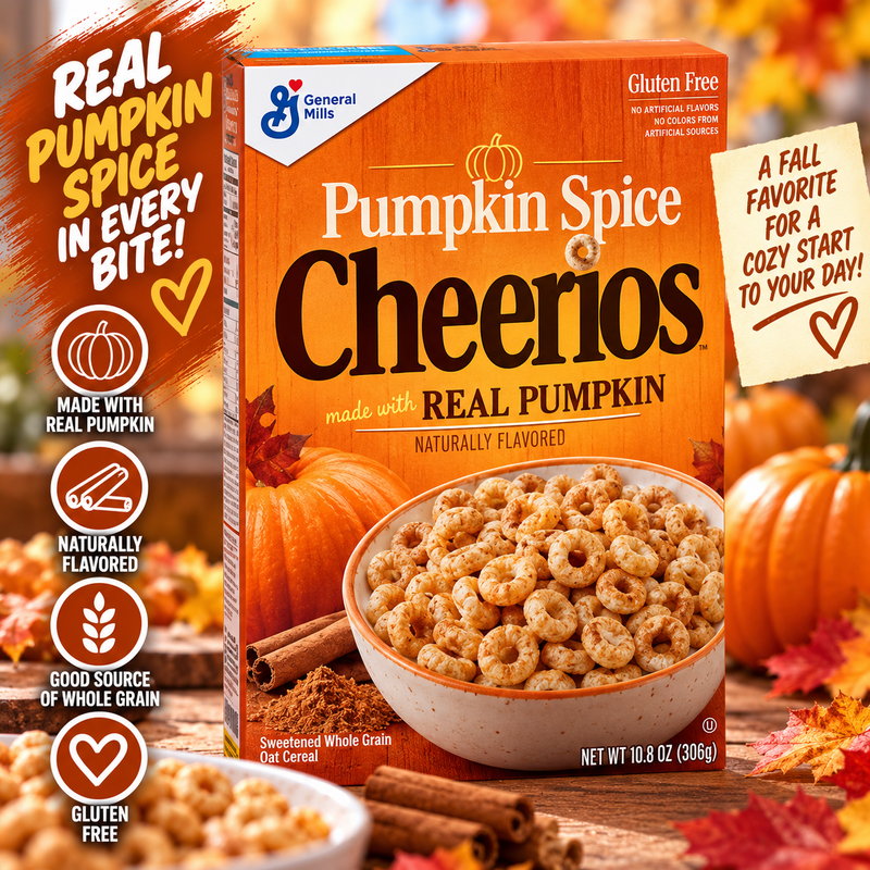General Mills - Cereal "Pumpkin Spice Cheerios" (306 g)