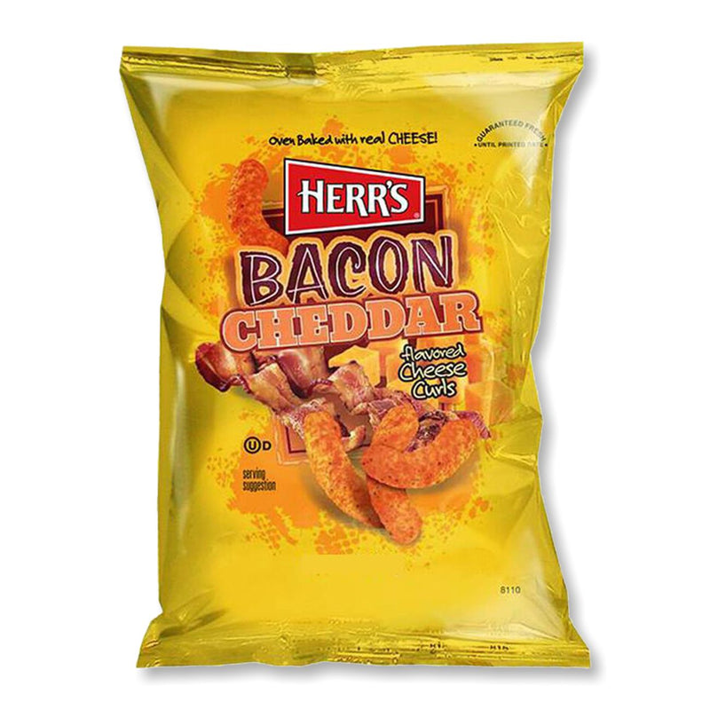 Herr's - flavored Cheese Curls "Bacon Cheddar" (170 g)