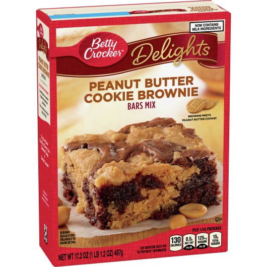Betty Crocker - Bars Mix "Peanut Butter Cookie Brownie" (487 g)