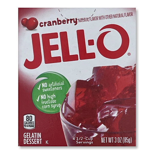 JELL-O - Instant Gelatin Dessert "cranberry" (85 g)
