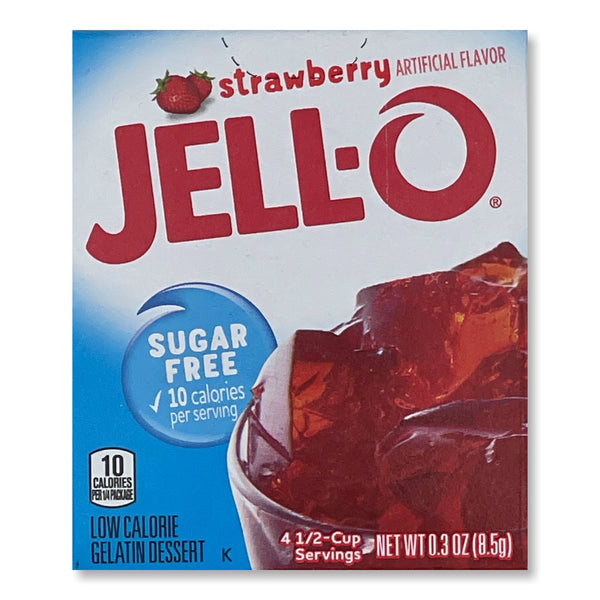 JELL-O - Instant Gelatin Dessert "strawberry - sugar free" (8,5 g)