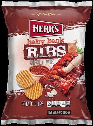 Herr's - Potato Chips "Baby Back Ribs" (170 g)