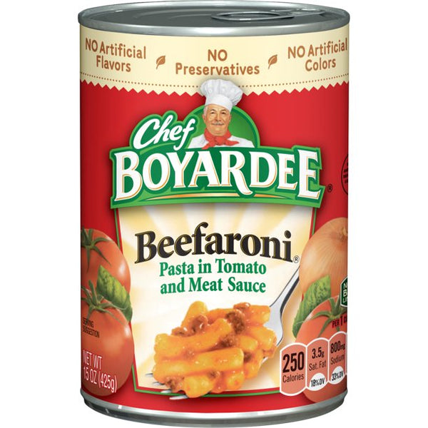Chef BOYARDEE - Beefaroni "Pasta in Tomato and Meat Sauce" (425 g)