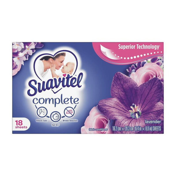 Suavitel - Dryer Sheets Complete "Lavender" (18 Stück)