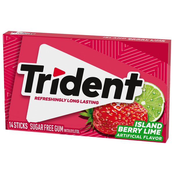 Trident - Sugar Free Gum "ISLAND BERRY LIME" (26,6 g)