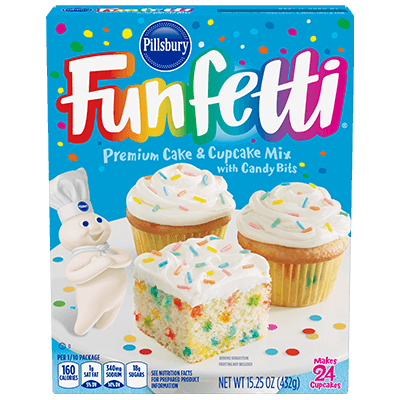 Pillsbury - Premium Cake & Cupcake Mix with Candy Bites "Funfetti" (432 g)