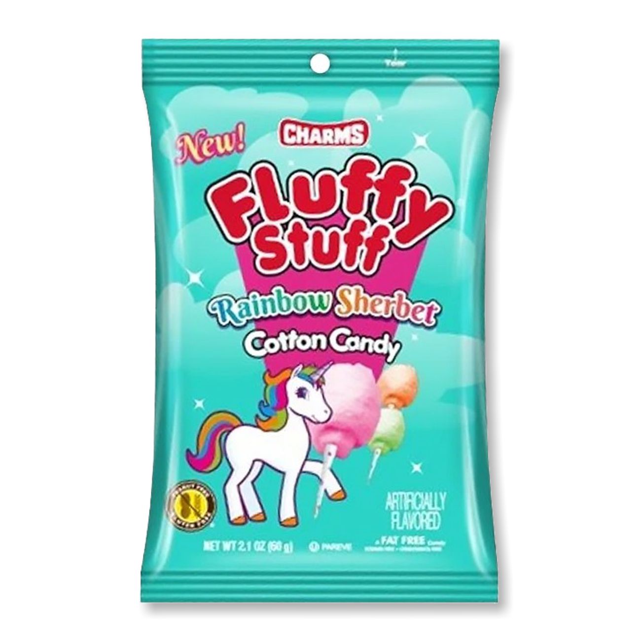Charms - Fluffy Stuff Cotton Candy "Rainbow Sherbet" (60 g)