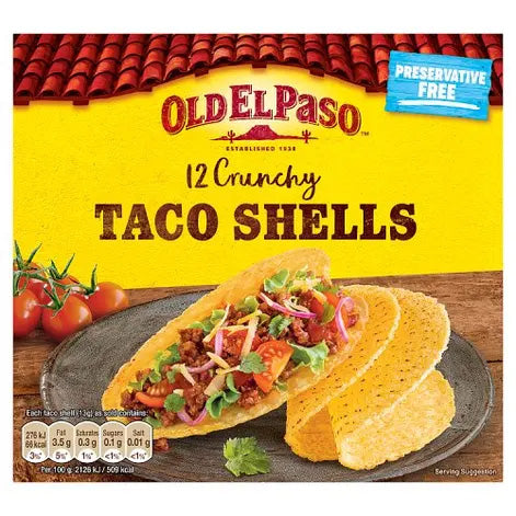 Old El Paso - 12 Crunchy Taco Shells (156 g)