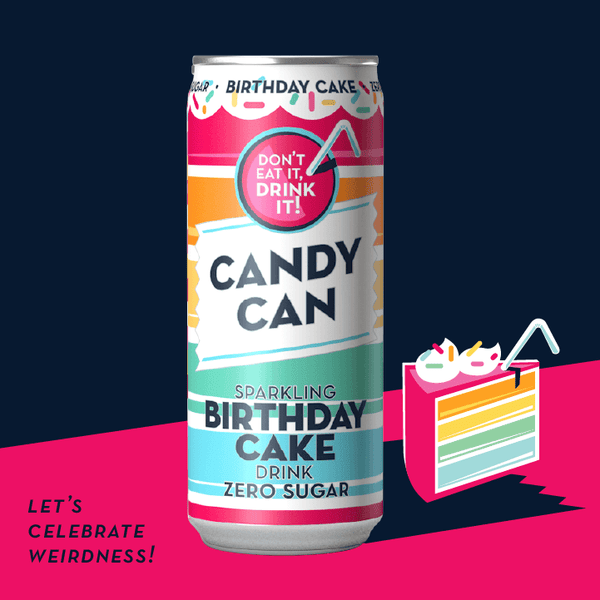 Candy Can - "Sparkling Birthday Cake" Zero Sugar (330 ml)