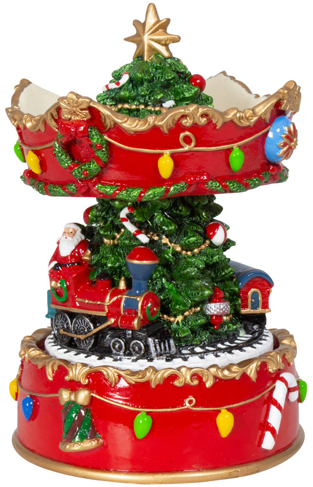 Mechanische Spieluhr - Karusell "Weihnachtszug" (ca. 17 cm)