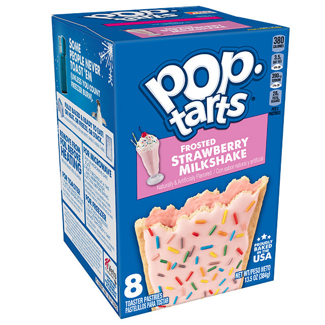 Kellogg's - Pop-Tarts "Frosted Strawberry Milkshake" (384 g)