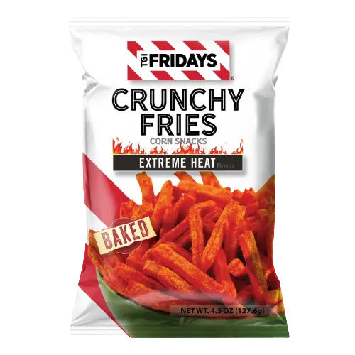 TGI Fridays - Corn Snacks "Crunchy Fries Extreme Heat" (127,6 g)