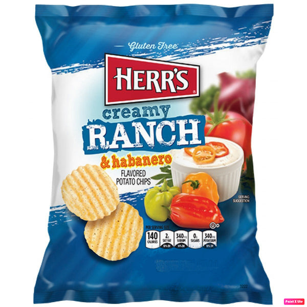 Herr's - Potato Chips "creamy Ranch & habanero" (170 g)