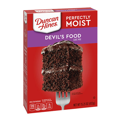 Duncan Hines - Cake Mix Perfectly Moist "Devil's Food" (432 g)