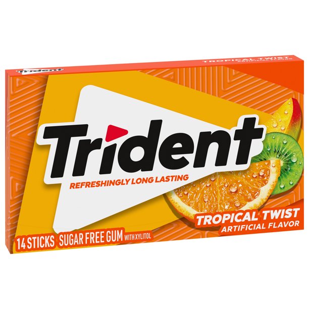 Trident - Sugar Free Gum "Tropical Twist" (26,6 g)