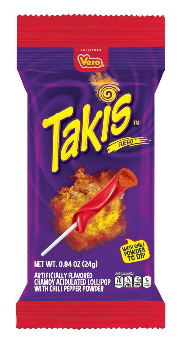 TAKIS Fuego - Lollipop with Chili Pepper Powder (24 g)