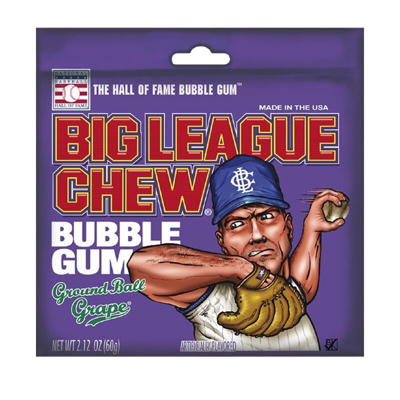 Big League Chew - Bubbel Gum "Ground Ball Grape" (60 g)