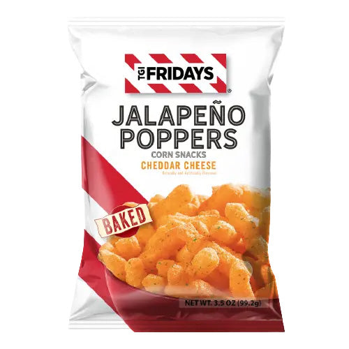 TGI Fridays - Corn Snacks "Jalapeno Poppers Cheddar Cheese" (99,2 g)