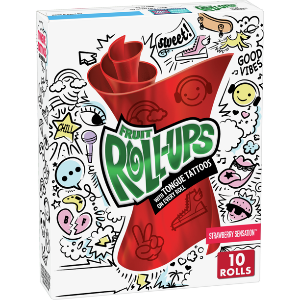 Betty Crocker - Fruit Roll-Ups "Strawberry Sensation" (141 g)