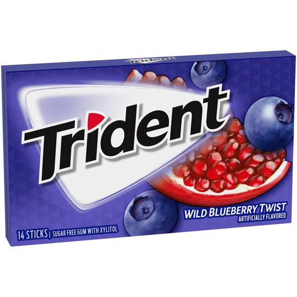 Trident - Sugar Free Gum "Wild Blueberry Twist" (26,6 g)