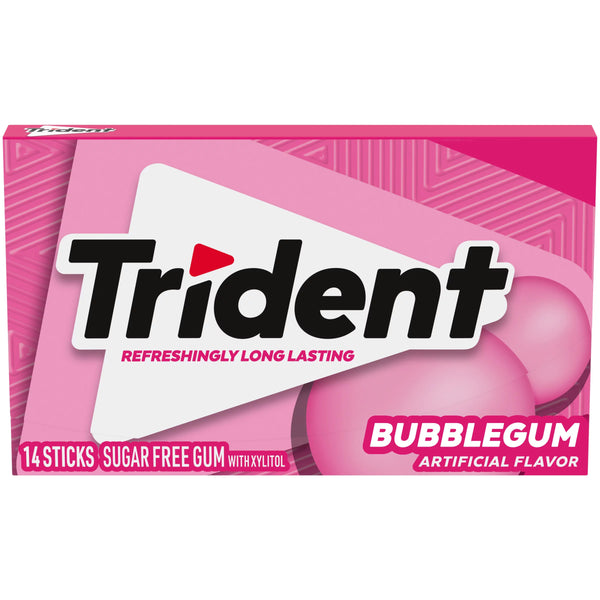 Trident - Sugar Free Gum "BUBBLEGUM" (26,6 g)