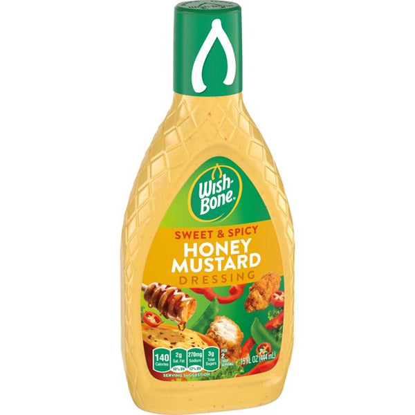 Wish-Bone - Honey Mustard Dressing "Sweet & Spicy" (444 ml) (MHD überschritten!)