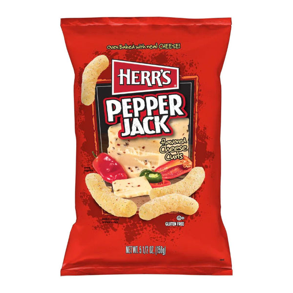 Herr's - flavored Cheese Curls "Pepper Jack" (156 g)