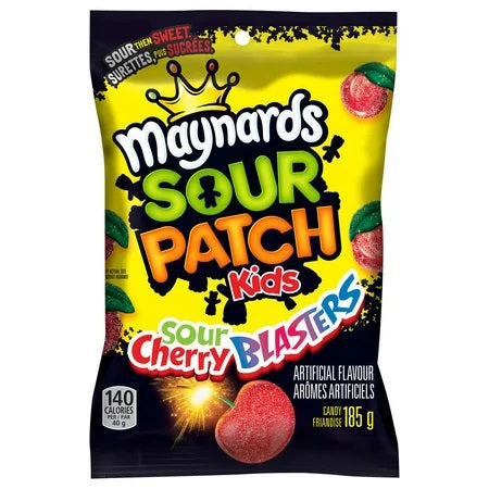 Maynards Sour Patch Kids - Soft & Chewy Candy "Sour Cherry Blasters" (185 g)