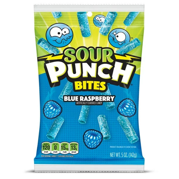 Sour Punch Bites - Soft & Chewy Candy "Blue Raspberry" (142 g)