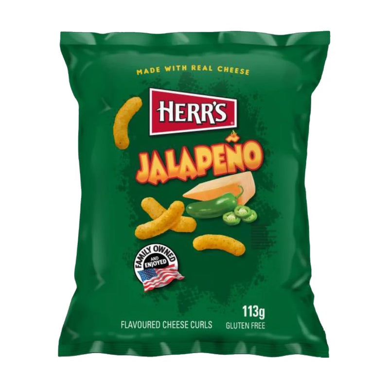 Herr's - flavored Cheese Curls "Jalapeno" (113 g)