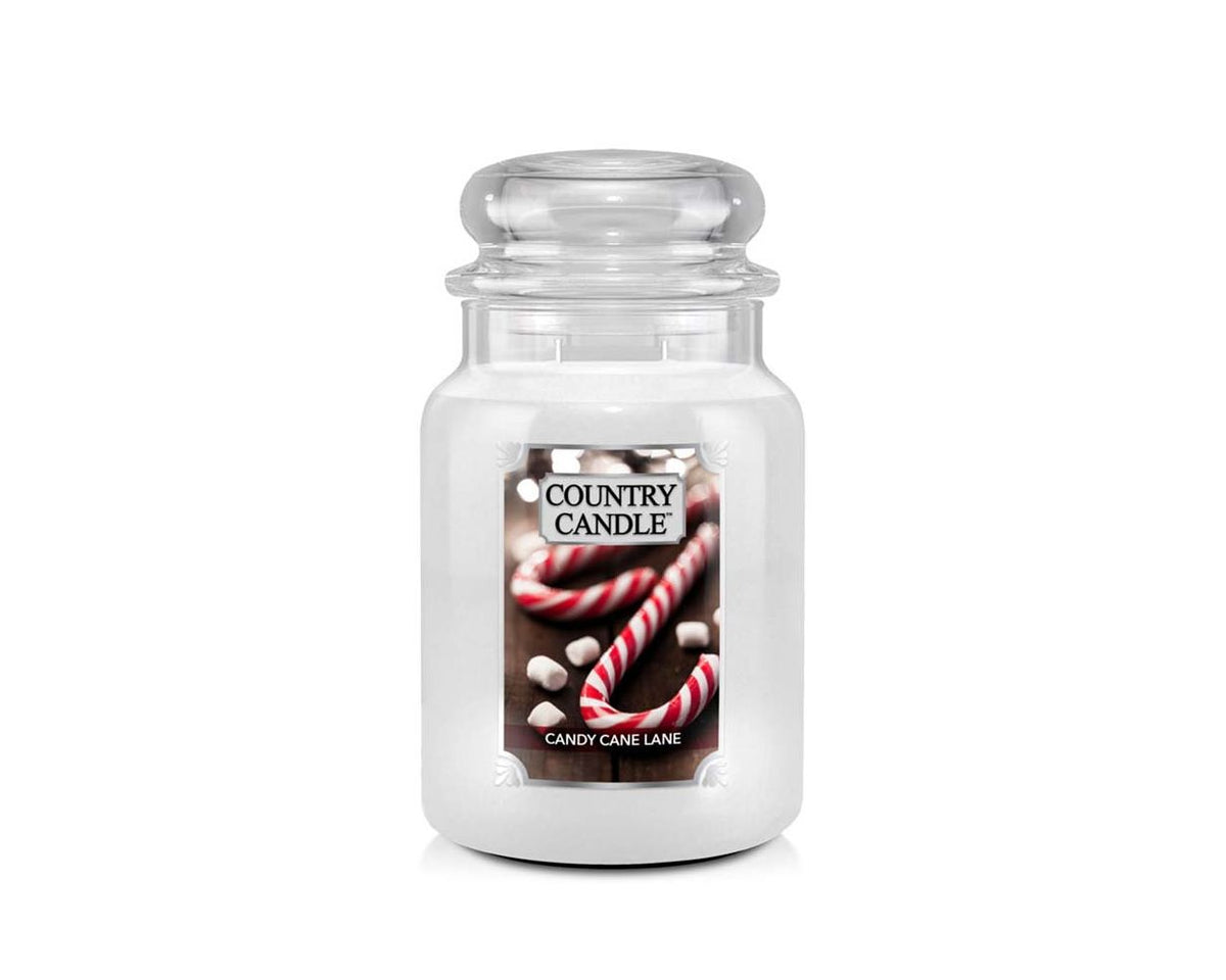 Country Candle - Large Jar "Candy Cane Lane" (680 g)