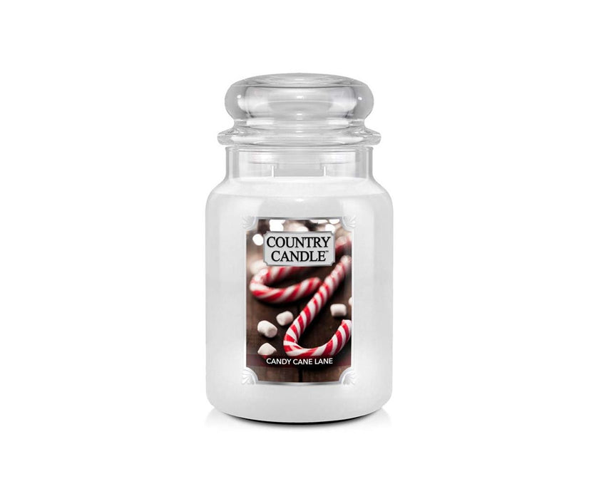 Country Candle - Large Jar "Candy Cane Lane" (680 g)