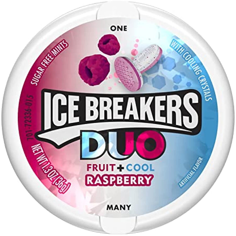 Ice Breakers - DUO Mints "Fruit & Cool Raspberry" (Sugar free) (36 g)