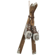 Hängedeko - Holz "Ski" (33 cm)