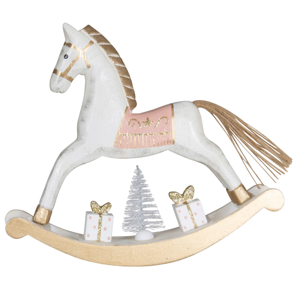 Deko - Holz "Schaukelpferd" einzeln (19 cm)