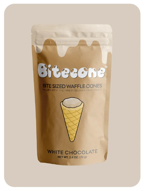 Bitecone - Bite Sized Waffle Cones "White Chocolate" (70 g)
