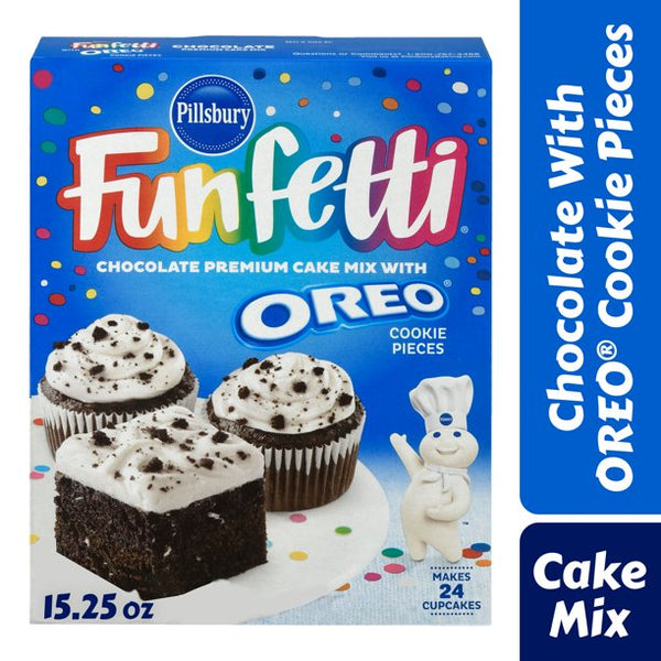 Pillsbury - Chocolate Premium Cake Mix with Oreo "Funfetti" (432 g)