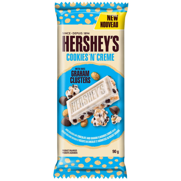 Hershey's - Chocolate Bar "Cookies 'n' Creme - Graham Clusters" (90 g)