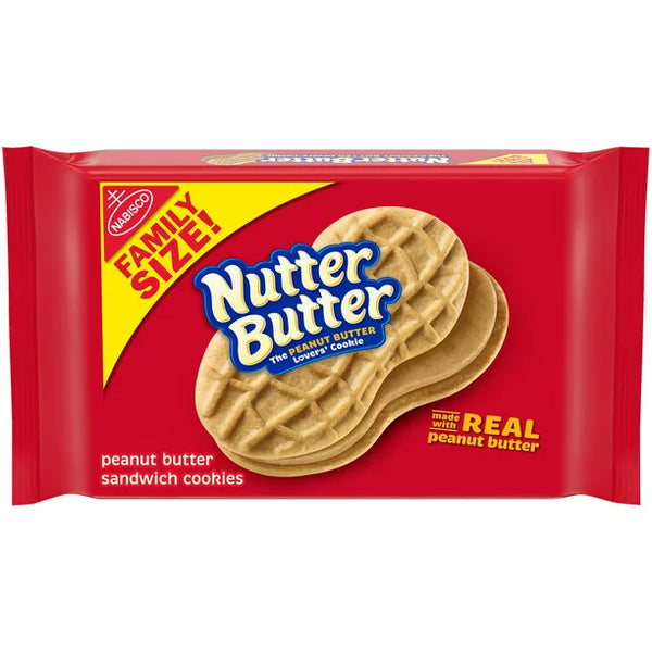 Nabisco - Nutter Butter "The PEANUT BUTTER Lovers' Cookie" Family Size (453 g)